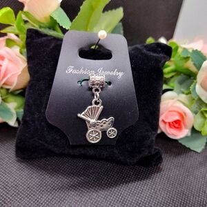 Baby Buggy Stroller Pendant Charm For Necklace Bracelet NEW